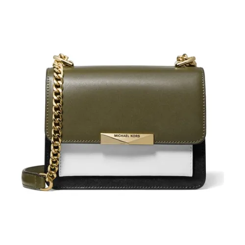 MICHAEL KORS Jade Leather Shoulder Bag Crossbody Bag Mini Women's Olive Green