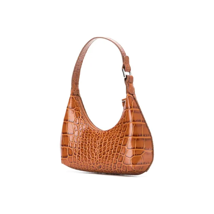 By Far Crocodile effect Shoulder Bag-2
