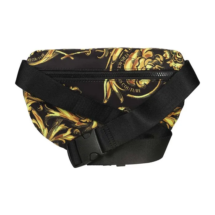 VERSACE JEANS COUTURE Fabric Fanny Pack Men's Black-1