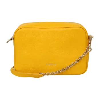 Furla Leather Shoulder Bag Regular Women's Yellow