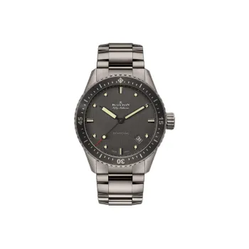 BLANCPAIN FIFTY FATHOMS Automatic Mechanical Movement Men's Watches Wrist Watches 43mm Gray Dial Titanium Watch Case