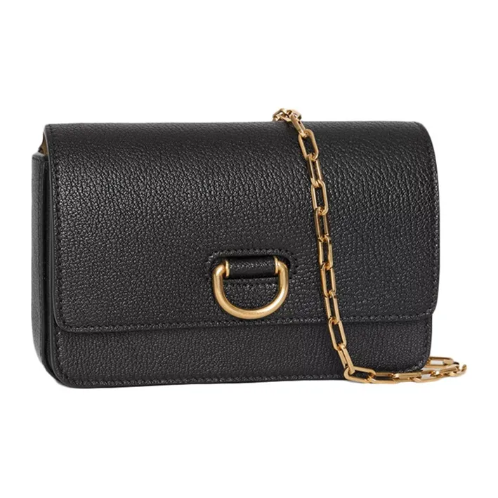 Burberry Goatskin Shoulder Bag, Crossbody Bag Mini Women's Black-1