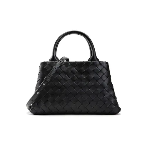 Bottega Veneta Sheepskin Crossbody Handbag Women's Black