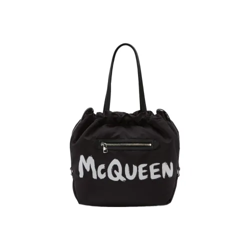 Alexander McQueen The Bundle Large Shoulder Bag Black/White