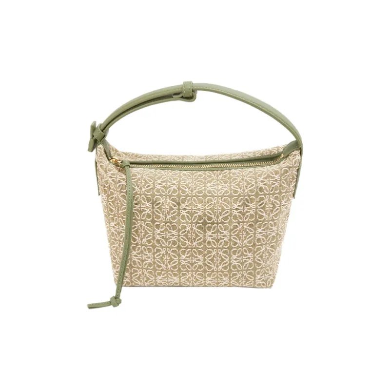 LOEWE Cubi Bag Small Anagram Jacquard Green/Avocado Green-0
