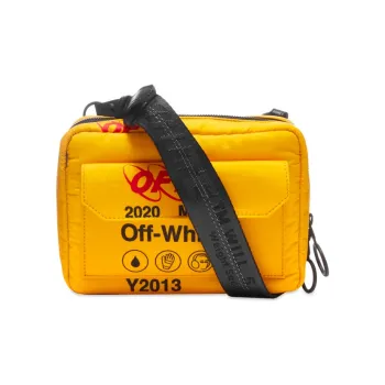 OFF WHITE Polyester Shoulder Bag Crossbody Bag Unisex Yellow