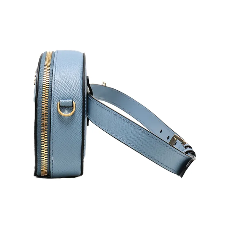 PRADA Cow Leather Shoulder Bag Crossbody Bag Fanny Pack Sling Bags Women's Xingji Blue-2