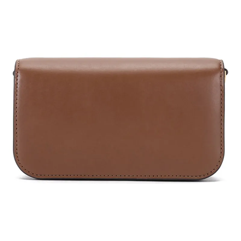 TORY BURCH Eleanor Leather Cell Phone Pouch Chain Bag Crossbody Bag Shoulder Bag Women's Camel Brown-3