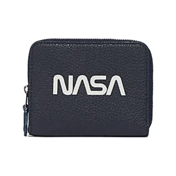 COACH Zip Around Leather Handheld Coin Purse Regular Men's Black