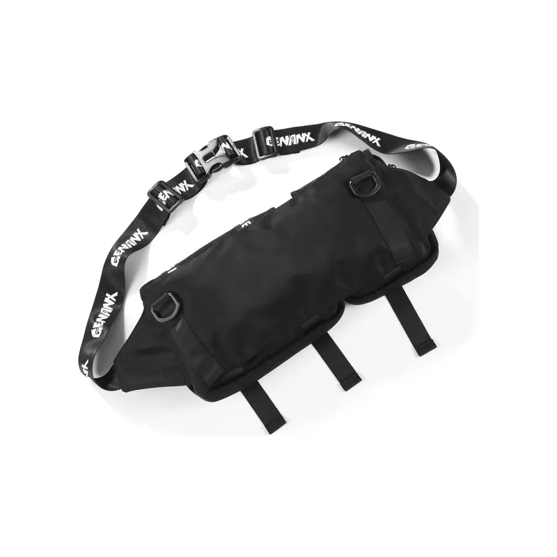 GENANX Polyester Combination Bag, Fanny Pack, Crossbody Bag Regular Unisex Black-1