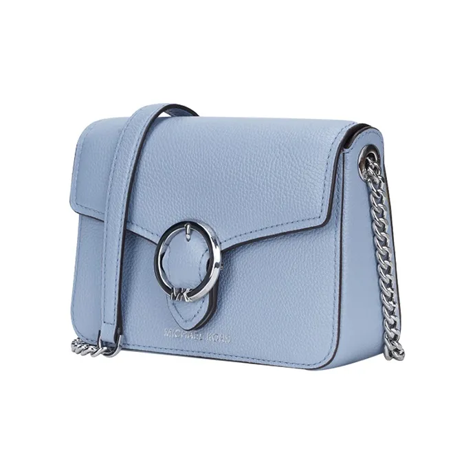 MICHAEL KORS Cow Leather Chain Shoulder Bag Small Size Women's Light Blue-1