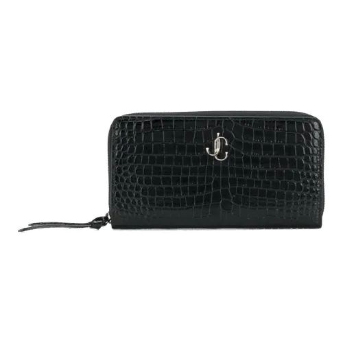 Jimmy Choo Cow Leather Wallet Women's Black