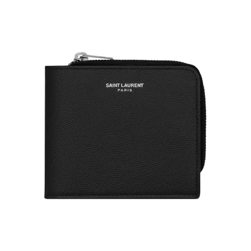 SAINT LAURENT Grained Embossed Leather from Men's Black