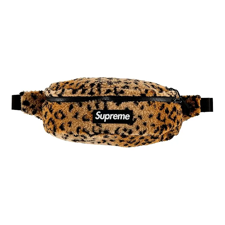 Supreme Fleece Polyester Fanny Pack Regular Unisex Brown-0