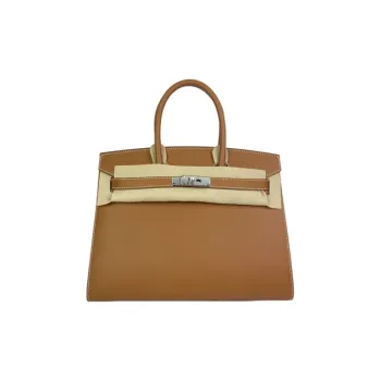 HERMES Birkin Epsom Leather Birkin Bag Handbags Women's 37 Gold Gold Brown
