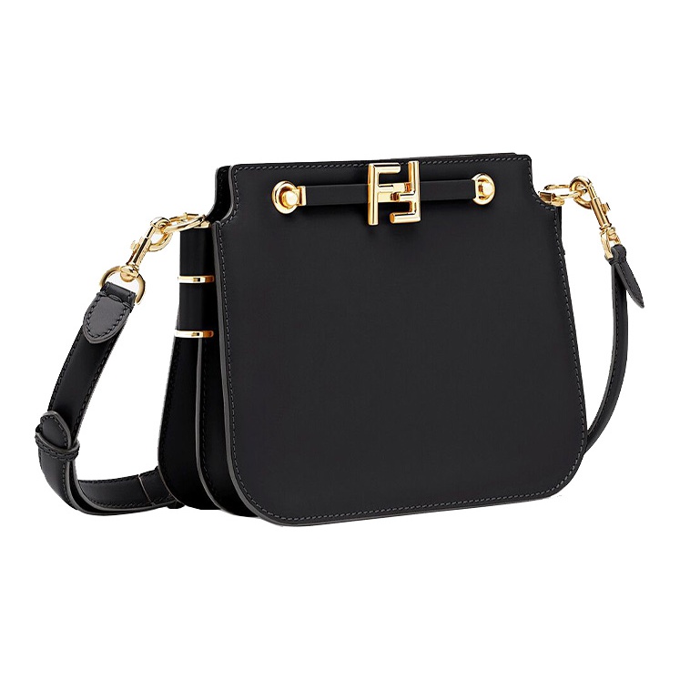 ★ Fallett★ posh bag black FA2301BG06BK The FIX Women's Black Studded Slouchy Bag | Bash