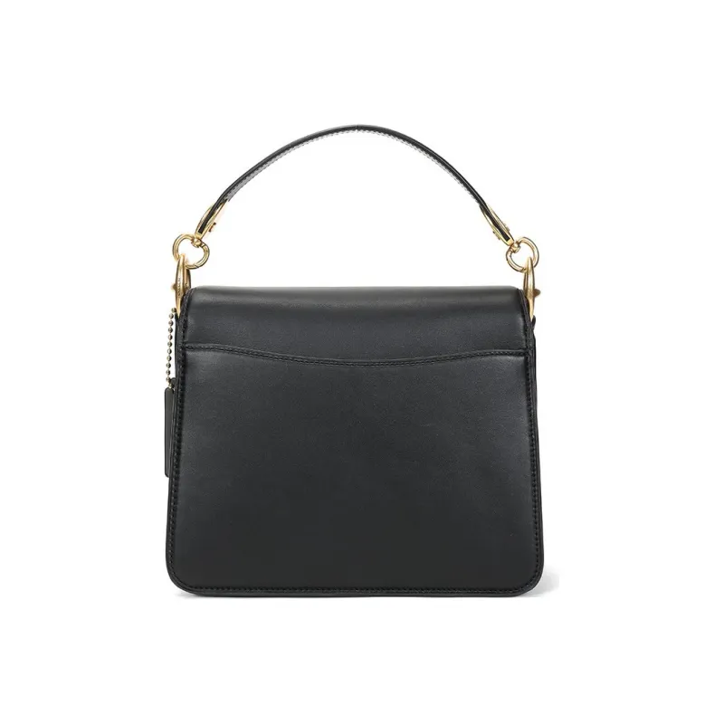 COACH Beat Leather Portable Crossbody Bag Shoulder Bag Medium Size Women's Brass/Black-3