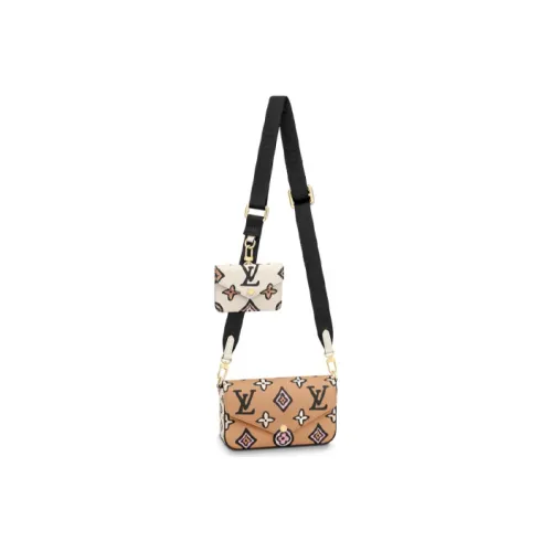 LOUIS VUITTON Félicie Strap & Go Wild At Heart Arizona Beige