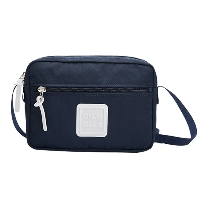 CILOCALA Nylon Fabric Crossbody Bag Square Bag Shoulder Bag Regular Unisex Red Candy Color-26