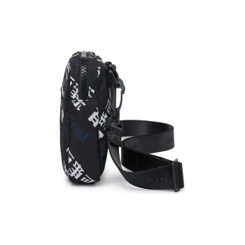 Pepsi Leather Shoulder Bag Crossbody Bag Unisex Black