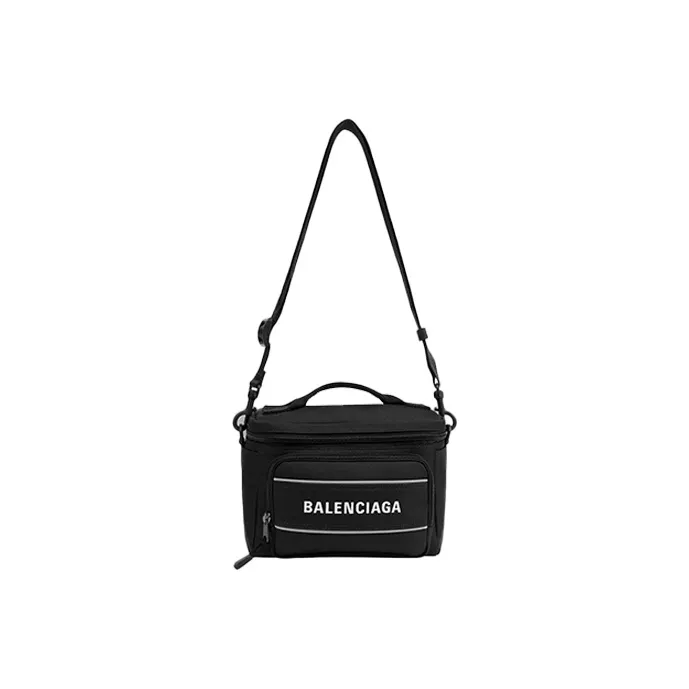 Balenciaga Nylon Fabric Camera Bags Crossbody Bags Unisex Black-4