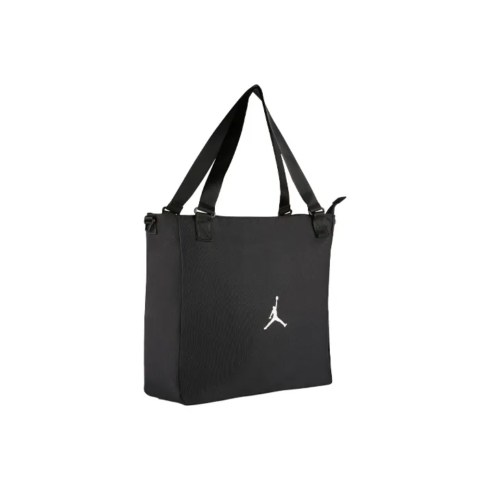 Jordan Canvas Tote Bag Shopping Bag Shoulder Bag Crossbody Bag Handbag Regular Unisex Black-1