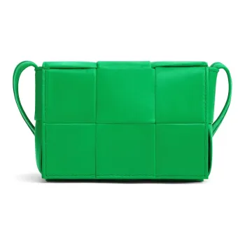 Bottega Veneta With Calfskin Small Block Small Square Bag, Shoulder Bag, Crossbody Bag Mini Men's Parrot Green