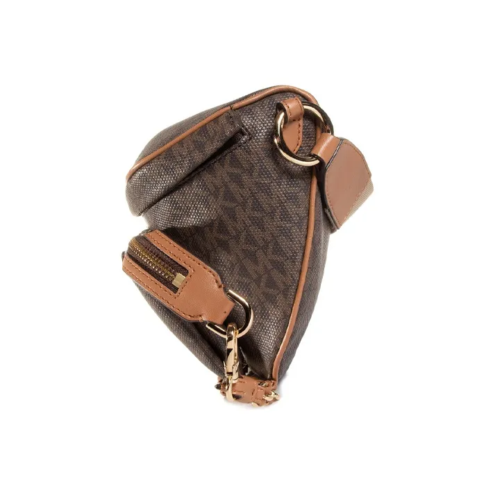 MICHAEL KORS Slater Leather Small Square Bag Shoulder Bag Crossbody Bag Medium Size Women's Acorn Brown-3