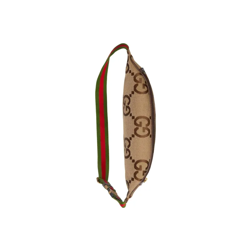 GUCCI Canvas Crossbody Bag, Shoulder Bag, Fanny Pack Regular Men's Beige Brown-3