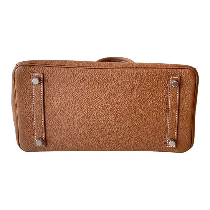 HERMES Birkin Togo Calfskin Birkin Bag Handbags Women's Gold Brown-2