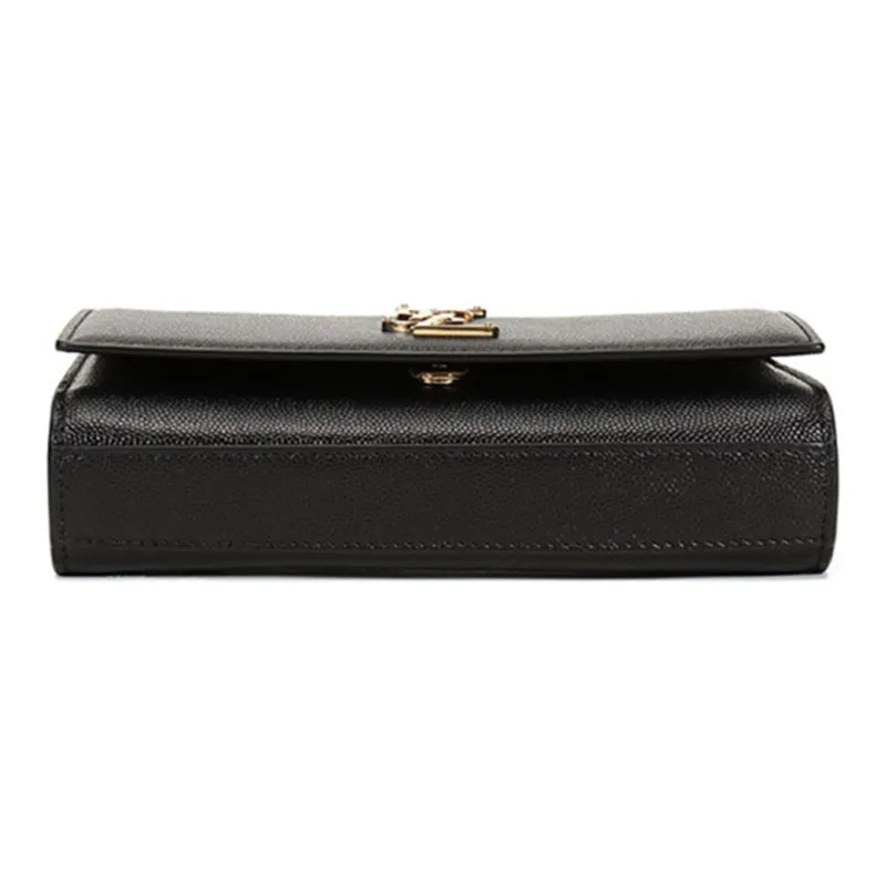 SAINT LAURENT Kate Belt Bag Grain De Poudre Black-4