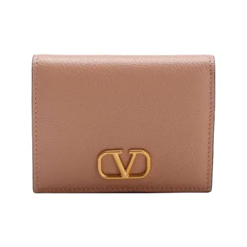 Valentino Cow Leather Wallet Women's Rose Pink