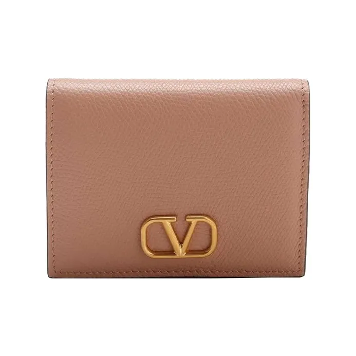Valentino Cow Leather Wallet Women's Rose Pink-0