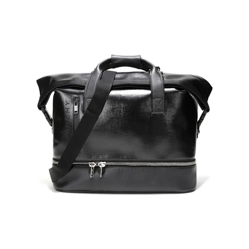 GIVENCHY Leather Portable Crossbody Travel Bag Shoulder Bag Women's Black-0