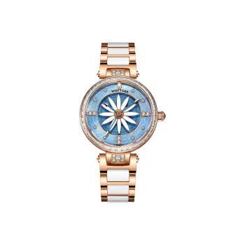 REEF TIGER Automatic Mechanical Movement Watch Women's Watch Blue Dial RGA1599 ML