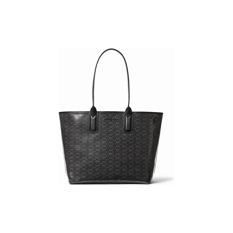 MICHAEL KORS Canvas Tote Bag, Shopping Bag, Shoulder Bag Women's Black-0