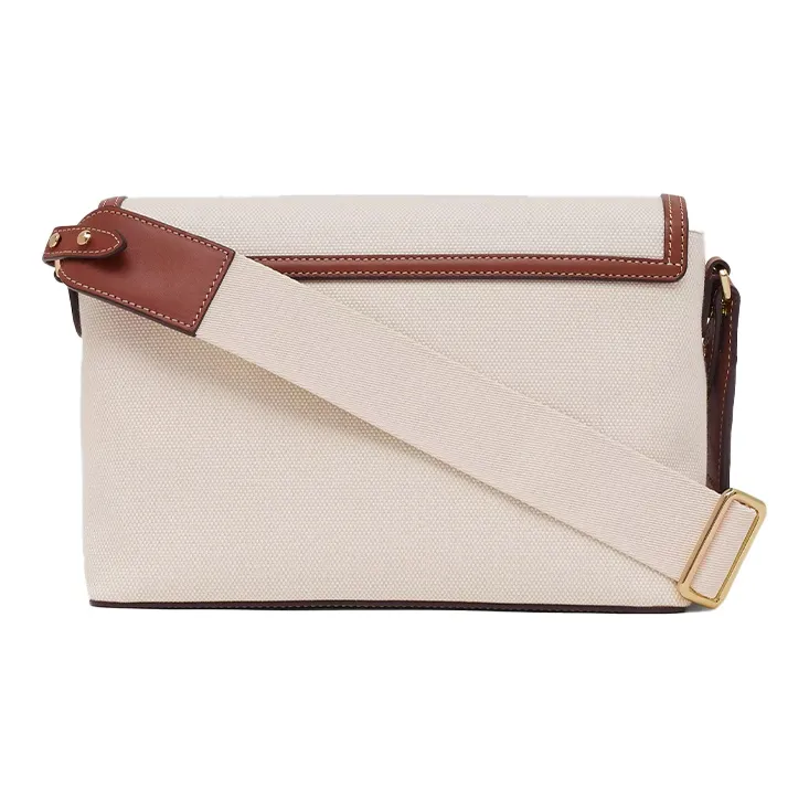 Burberry Horseferry Print Canvas Note Crossbody Bag Natural/Tan-3