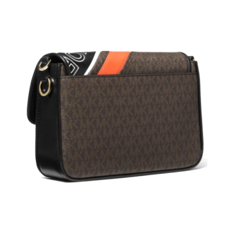 MICHAEL KORS Bradshaw Cow Leather Crossbody Bag, Shoulder Bag Medium Size Women's Multicolor-1