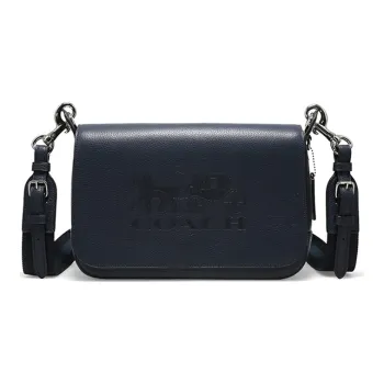 COACH Jes Leather Messenger Bag Crossbody Bag Shoulder Bag Women's Dark Blue
