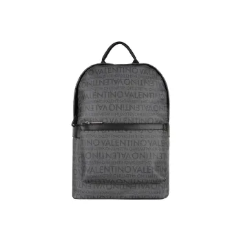 Valentino Leather Backpack Men's Gray