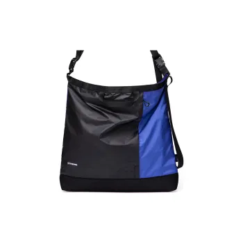 COMBACK Lightweight Fabric Shoulder Bag, Crossbody Bag Large Size Unisex Purple Blue/Black