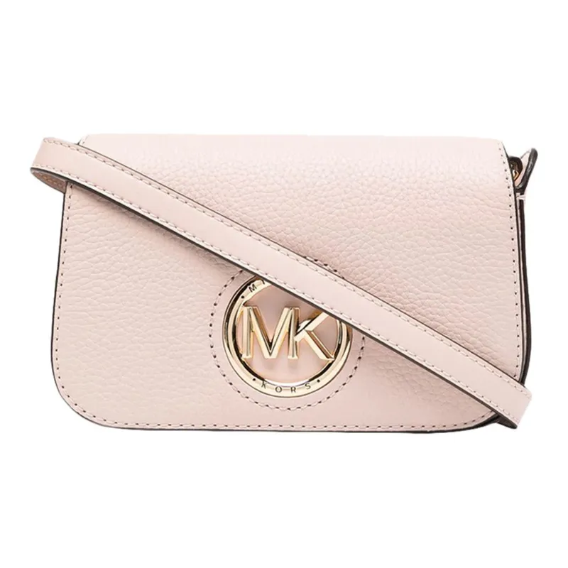 MICHAEL KORS Samira Solid Color Leather Shoulder Bag, Crossbody Bag Women's Pink-0