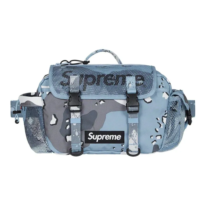Supreme Spring/Summer 2020 Collection Polyester Shoulder Bag, Crossbody Bag, Fanny Pack Men's Blue White-0