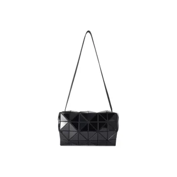 ISSEY MIYAKE Nylon Fabric Pillow Bag Box Bag Shoulder Bag Crossbody Bag Shoulder Bag Women's Black
