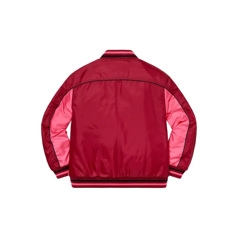 Supreme Contrast Script Varsity Jacket-4