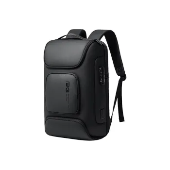 BANGE Oxford Laptop Bag Travel Bag Backpack Regular Men's Black/Gray