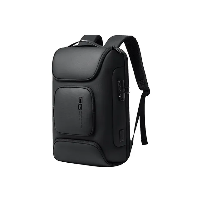 BANGE Oxford Laptop Bag Travel Bag Backpack Regular Men's Black/Gray-0