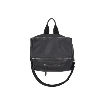 GIVENCHY Pandora Leather Messenger Bag Crossbody Handbag Men's Black