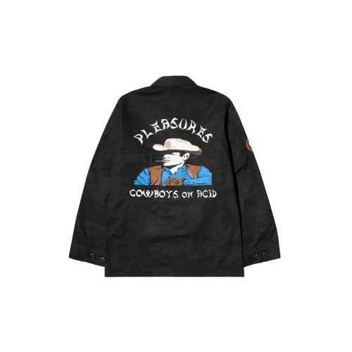 PLEASURES Jackets Unisex Black