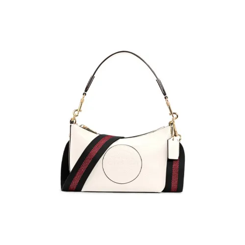 COACH Dempsey Leather Shoulder Bag Crossbody Bag Handbag Small Size Women's White